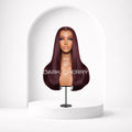 200% Density Wig - BURGUNDY / Single Drawn